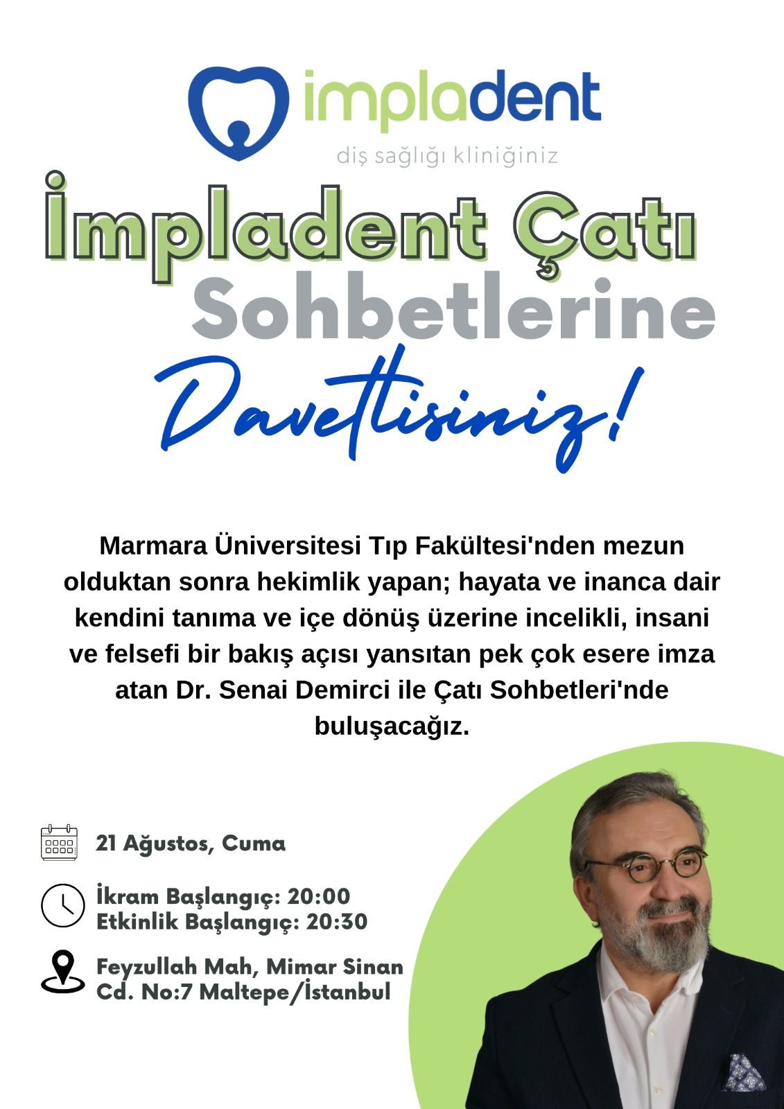 Senai Demirci ile Çatı Sohbeti Etkinliği