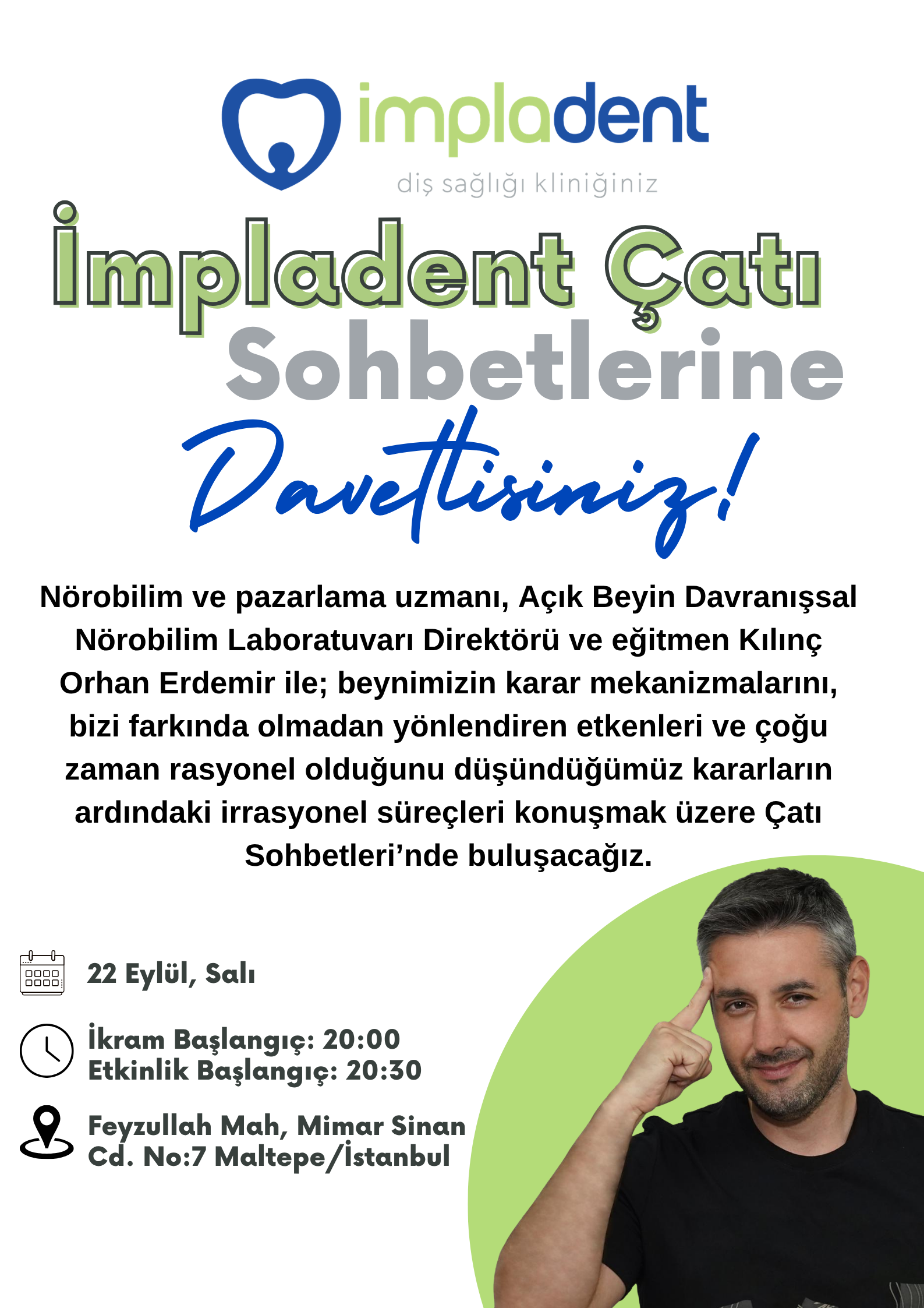 Kılınç Orhan Erdemir ile Çatı Sohbeti Etkinliği