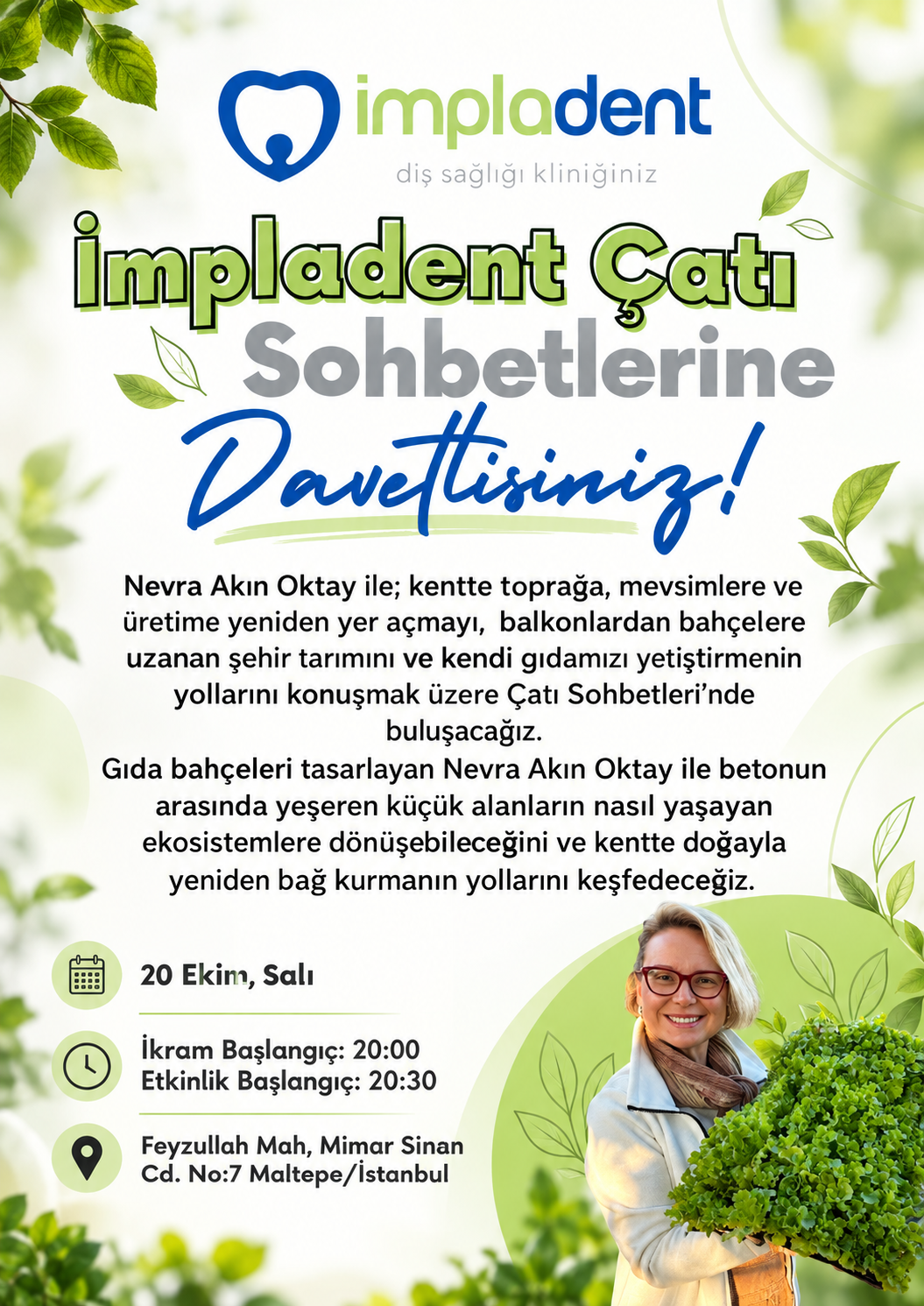 Nevra Okay ile Çatı Sohbeti Etkinliği
