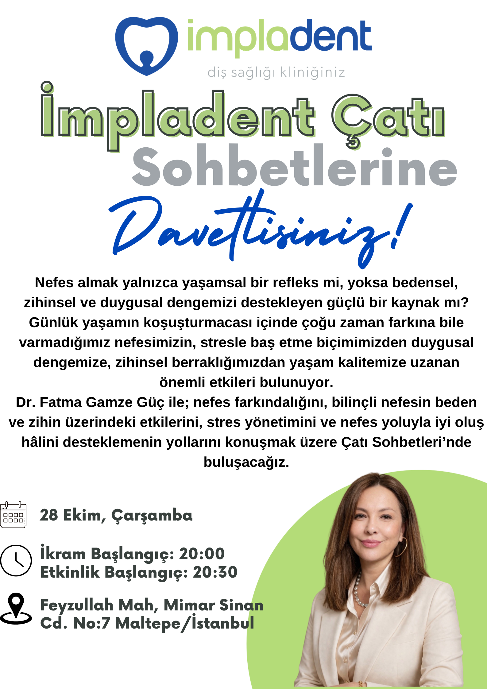 Dr. Fatma Gamze Güç ile Çatı Sohbeti Etkinliği